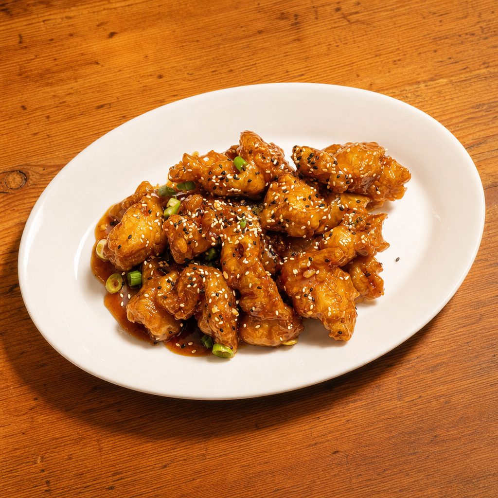 L Sesame Chicken.