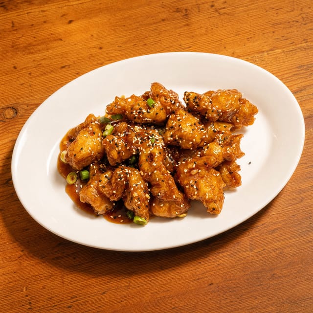L Sesame Chicken.